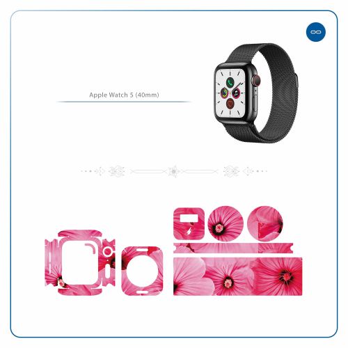 Apple_Watch 5 (40mm)_Pink_Flower_2